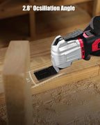 AVID POWER Cordless Oscillating Tool 20V Battery Powered Oscillating Multitool with 2.8° Oscillation Angle, Variable Speed Oscillating Saw w/ 31Pcs Accessories for Scraping/Cutting & Sanding