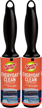 Scotch 3M Mini Lint Rollers 2-Pack (30 Sheets Each), Travel-Size Portable Sticky Lint Removers for Clothes, Furniture, Car Interiors and Pet Hair