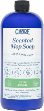 CANDE Mop Soap - Highly Scented Mop Soap, Luxury Floor Cleaner, Premium Fragranced Floor, Streak-Free Shine, 32 oz (It's the Season)