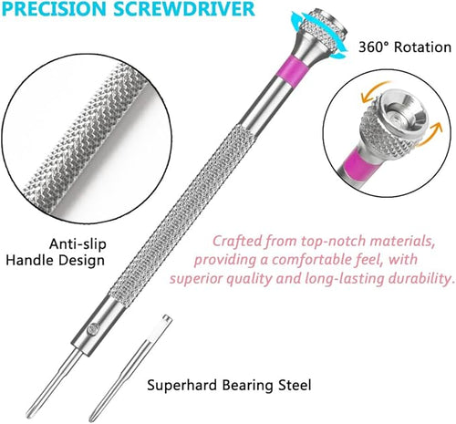 13PCS Professional Watch Screwdriver Set, BEBEEPOO Micro Precision Screwdriver Set，Micro Precision Eyeglasses Repair set， 0.6-2.0mm, Jewelry Work,Computer Phone Small Tools