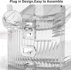10 Pack Clear Shoe Slots Organizer - Adjustable Height 3.7''to 7.7'' Shoe stackers for a pair of shoes ,Shoe rack storage shoe space saver 50%,Easy to assemble shoe hold shoe organizer for cloest