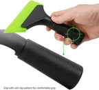 FOSHIO Squeegee Scraper Shower Mirror Glass Wiper Window Cleaner with 1 Extra Rubber Blade Non-Slip Handle for Auto Window Tint Tool Home