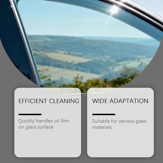 Q4 Glass Guard, 3 Pcs Q4 Glass Cleaner, Windshield Oil Film Remover, Oil Film Cleaning Brush For Car Windows (3pcs)