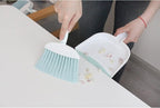 Mini Broom and Dustpan Set-Mini Whisk Set for Desk, Housekeeping, Office, Kitchen, Pet Nest, etc.,Daily Cleaning Necessity Plastic Mini Dustpan Set (Light Blue)