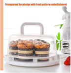 Cake Carrier Storage Container, Cake Carrier With Lid And Handle,Transparent Dome Reusable Airtight Box,Cupcake Saver Cake Holder Serves for Doughnuts Cupcake Parties, Dustproof Food Storage