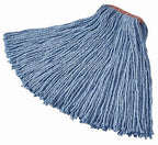 Rubbermaid Commercial Products Premium 8-Ply Cut-End Blend Mop, 20-Ounce, 1-Inch Orange Headband, Blue, Heavy Duty Wet Mop for Floor Cleaning Office/School/Stadium/Bathroom