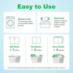 Laundry Detergent Sheets Fresh Scent 120 Loads No Plastic Jug, Travel Laundry Soap Detergent 60 Sheets