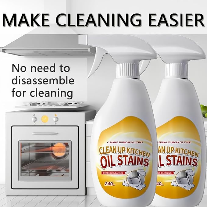 Heavy Duty Degreaser,New Upgrade Kitchen Heavy Duty Cleaner Spray Portable Degreasing Spray, All-Purpose Kitchen Pots and Pan Cleaner for Appliances Countertops Range Hoods (3, White)