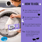 Molly's Suds Fabric Softener Dryer Sheets for Sensitive Skin | Plant-Based Static Reducer, Plastic-Free Packaging | Lavender (120 Sheets)