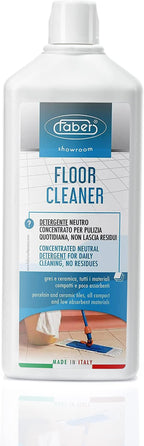 FABER Tile Floor Cleaner – Mop Cleaning Solution – 1L Concentrated Neutral Detergent for Daily Floor Cleaning - Quick Shine Floor Cleaner - Tile Cleaner Liquid Suitable for Porcelain & Ceramic Tiles