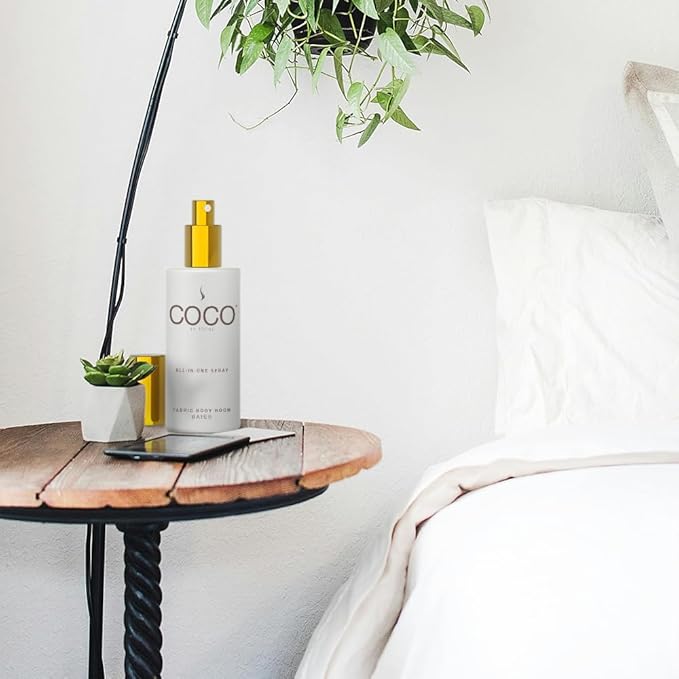 COCO by Stone 5oz All-in-One Spray (Baies) Shake & Spray Formula for Fabric, Pillows, Interiors, Clothing, Home Fragrance Accessories, Room Perfume, Room Deodorizer, Vegan & Cruelty-Free