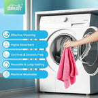 HOMEXCEL Pink Microfiber Cleaning Cloth, 12 Pack Premium Microfiber Towels for Cars, Lint Free, Scratch-Free, Highly Absorbent, Reusable Cleaning Rags for Car, Household, Kitchen, Window, 11.5"X11.5"