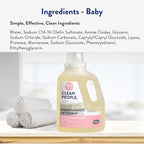 The Clean People Liquid Laundry Detergent - Recyclable Packaging, Stain Fighting - Ultra Concentrated, Laundry Soap - Baby Laundry Detergent, 200 Loads