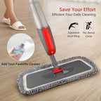 Spray Mops for Hardwood Floors Cleaning: MEXERRIS Falt Mop with 3 Microfiber Pads for Swiffer Powermop - Wet Dust Floor Mop with Sprayer Home Commercial Mops for Wood Laminate Wood Tile Vinyl