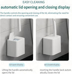 Disposable Toilet Brush with 48 Refills, ,Toilet Bowl Cleaner,Toilet Cleaning Supplies,Toilet Bowl Brush,automatic lid-opening and closing toilet brush with Holder for Bathroom Deep Cleaning & Hygiene