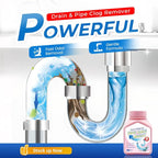Drain Clog Remover Powerful Unclogging Sink Hair Cleaner for Kitchen, Shower Pipes and Drains (White 3PCS)