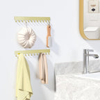 Bussdis Necklace Holder Hanging Jewelry Organizer: Self-Adhesive Wall Organizer for Necklaces, 2 Pack, Gold