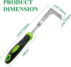 1 Pieces Hand Weed Puller Tool, Stainless Steel L Shape Garden Weed Remover Tool, Garden Weeder Tool for Lawn Farmland Transplant Gardening Plant Tool