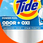 Tide Odor Defense + Oxi Laundry Detergent Pacs, Original Scent, 25 Count, Advanced Odor + Stain Fighter, laudry soap washing detergent pacs