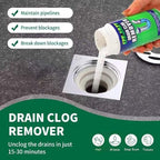 Drain Clog Remover Powder - Fast Acting Formula for All Drains, Kitchen, Bathroom, Sink & Shower - 100% Effective to Eliminate Hair, Grease, and Blockages - [1Pack ]