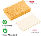 36 - Pack Non-Scratch Scrub Sponges - Sponge for Dishes and Washing Dishes, Cleaning Tools for Kitchen Home and More（Yellow）