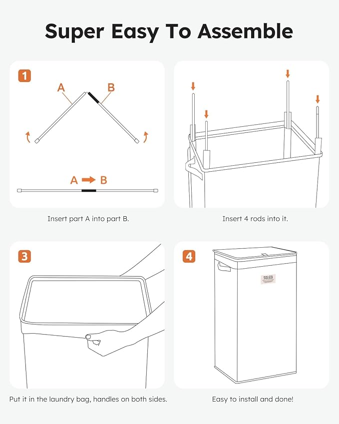 SOLEDI Laundry Hamper with Lid 100L Large & Tall Collapsible Laundry Basket, Clothes Hamper with Bag Removable Easy to Carry, Dirty Hampers for Bedroom, Bathroom, Dorm, College, Avocado