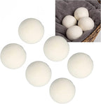 ZJchao 6 Pack Wool Dryer Balls for Laundry High Density Wool Drying Balls Reduce Static Cling Shorten Drying Time Reusable with Softener Alternative for Clothes Baby Delicates (4cm)