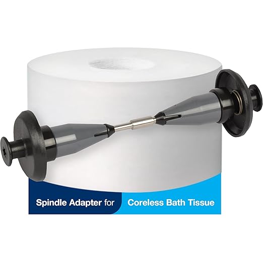 Tork Coreless Spindle Adapter for Home-style Toilet Paper Holders, Installs in Seconds, Fits T7 Coreless Toilet Paper, 2 Count