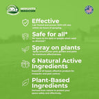 Mosquito Magician Indoor and Outdoor Spray - Use for Carpet, Furniture, Bedding, Couches & Pets – Plant-Sourced with Essential Oil – Cedarwood, 32 OZ