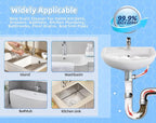 Foaming Drain Cleaner, Sink Cleaner and Deodorizer, Drain Clog Remover for Kitchen Sinks, Shower Drains, Tubs (2pcs)