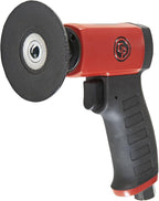 Chicago Pneumatic CP7202D Kit - Air Rotary Sander Tool, Home Improvement, Woodworking Tools, Polisher, Rust Removal, Rotary Tool, Pistol Handle, Hook & Loop, 3 Inch (75 mm), 0.2 HP/ 150W - 15000 RPM, One Size, Factory