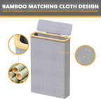 SpaceAid Extra Large Toilet Paper Storage with Lid, Hold up to 24 Regular Rolls or 18 Mega Rolls, Slim Toilet Paper Basket Holder Bin Container, Bathroom Accessories Organizer, Grey