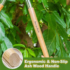 Berry&Bird 28" Garden Loppers for Tree Trimming, Heavy Duty Bypass Loppers with Compound Action, Branch Cutter up to 1.75" Diameter Cut Capacity, Hand Loppers with Carbon Steel Blade, Ashwood Handle