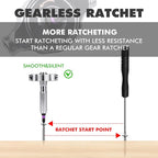 VMAN Ratchet Screwdriver Set, 40 in 1 magnetic Screwdriver sets, S2 Steel Bits, DIY Combination Flexible Shaft, Suitable for Furniture Assembly, Precision Electrical Appliance Repair, Bicycle Tools