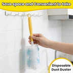 35 Pcs Duster Refills Compatible with Swiffer Duster, Dust Removal Brush Disposable Replacement Head with 2 Handles for Cleaning Blinds, Ceiling Fans