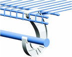 SuperSlide White Closet Rod Support Pack of 2
