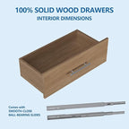 MODCART 4 Drawer Short Tower Closet Unit, Modular Closet System, Wood Closet System Organizer with Storage for Walk In Closets, Clothing Rack Closet for Hanging Clothes, Bedroom, Wood, 31.5"W