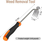 Weed Remover Tool,Garden Weed Tool, Portable Garden Weeding Tool for Vegetable Gardening Backyard Farm Planting & Weeding (Rubber Handle)