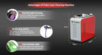 Triumph 300w Pulse Laser Rust Remover Laser Rust Removal Machine Pulse Hand-held Fiber Laser Cleaning Machine for Metals with Rust Paint Oil Dirt Stains Coating Remover Laser Cleaner Machine