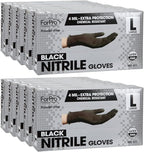 ForPro Disposable Nitrile Gloves, Chemical Resistant, Powder-Free, Latex-Free, Non-Sterile, Food Safe, 4 Mil