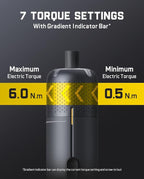 Fanttik S2 Pro Electric Screwdriver, Cordless Screwdriver Set, 7 Torque Settings, 0.5 to 6N.m, 20 Magnetic Bits, 1/4''Hex Shank, with 90° Angle Adapter, for Furniture, Household Repairs