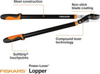 Fiskars 28-Inch Power-Lever Garden Bypass Lopper and Tree Trimmer, Sharp Precision-Ground Steel Blade for Cutting Branches up to 1.75-Inch Diameter