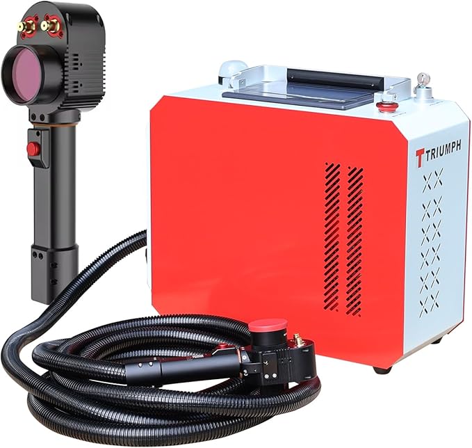 Triumph 300w Pulse Laser Rust Remover Laser Rust Removal Machine Pulse Hand-held Fiber Laser Cleaning Machine for Metals with Rust Paint Oil Dirt Stains Coating Remover Laser Cleaner Machine