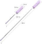 JOYMOOP Ceiling Fan Cleaner Duster and Cobweb Duster with Extension Pole, 28–98 Inch Handle and 9 Refills for High Ceilings and Furniture