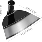 9.25 Inch Manganese Steel Garden Hoe Head Heavy Duty Weeding Tool for Soil Loosening and Agricultural Use Without Handle