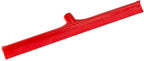 SPARTA 24" Floor Squeegee Replacement Head, Seamless Rubber with Rust-Free Plastic Frame for HACCP Compliance, Heavy-Duty Industrial Use, Thermoplastic Rubber, 24 Inches, Red