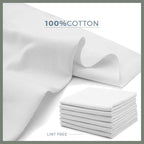 VALENGO New Lint Free Rags – 100% Cotton Cloth, Soft T-Shirt Rags, Lint Free Cloth for Staining Wood, Cast Iron, Dusting, Polishing, Painting and Cleaning – Reusable & Absorbent – 17”x17” (Pack of 14)