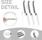 Crevice Cleaning Brush Bathroom Tile Groove Gap Cleaning Brush Premium Crevice Cleaning Tool Aluminum Support with 15° Angled Head-Grout Thin Brush,Kitchen & Bathroom Tool (5PCS)