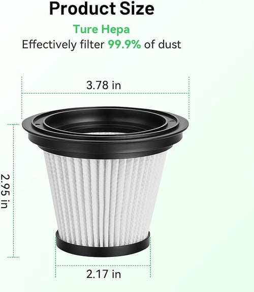 1PCS HEPA Vacuum Filter Handheld Cordless Vacuum Cleaner, Washable and Reusable (Filter Only)