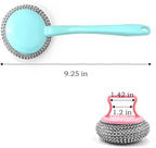 HONGYUTAI 10 Pack Stainless Steel Sponges, Scrubbing Scouring Pad, Steel Wool Scrubber for Kitchens, Bathroom and More